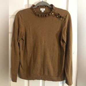 J Crew sweater with gold buttons sz S